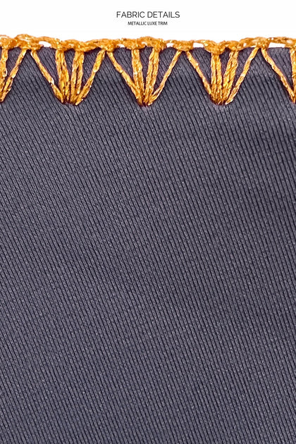 LULI CHIC - Luxe Stitch Seamless Triangle Top & Luxe Stitch Seamless Wavy Ruched Back Brazilian Tie Side Bottom • Azulejos