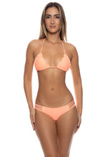 COSITA BUENA - Wavy Triangle Top & Braided Side Full Bottom • Miami Peach