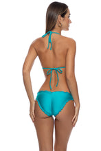 COSITA BUENA - Wavy Tunnel Bandeau Top & Full Ruched Back Bottom • Mermaid