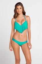 COSITA BUENA - Fringe Plunge Push Up Underwire & Seamless Minimal Coverage Bottom • Sexy Siren