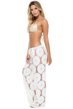 COSITA BUENA - Zig Zag Knotted Cut Out Triangle Top & Beach Pant • Perla