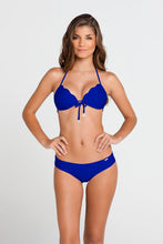 COSITA BUENA - Waves Molded Push Up Bandeau Halter & Sassy Cheeks • Electric Blue