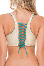 COSITA BUENA - High Neck Sporty Bra & Strappy Brazilian Ruched Back Bottom • Exuma