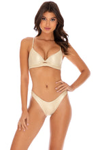 COSITA BUENA - Underwire Top & High Leg Bottom • Gold Rush