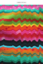 HOLA VERANO! - Wavy Tunnel Bandeau Top & Wavy High Leg Brazilian Bottom • Multicolor