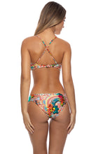 CHASING WATERFALLS - Criss Cross Sport Bra & Full Bottom • Multicolor