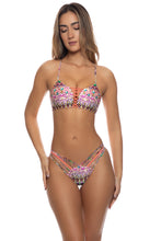 LIL GEM - Criss Cross Sport Bra & Strappy Ruched Back Bottom • Multicolor