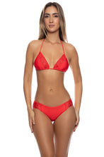 PINEAPPLE FIELDS - Triangle Top & Full Bottom • Luli Red