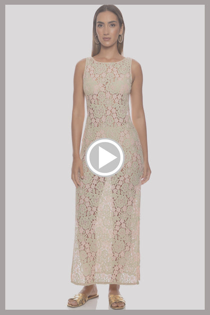 GITANA - Sleeveless Long Dress • Multicolor