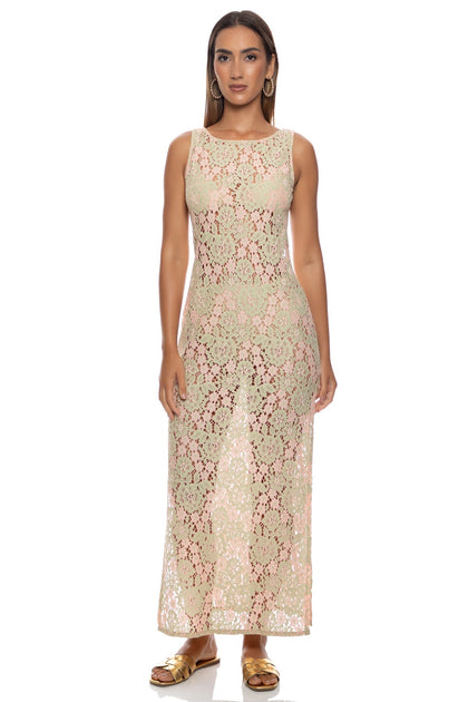 GITANA - Sleeveless Long Dress • Multicolor