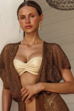 SUNSHINE ADDICT - Long Caftan • Brown | Gold