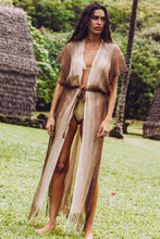SUNSHINE ADDICT - Long Caftan • Multi Brown