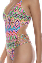 MIAMI SORBET - Strappy Sides Bodysuit • Multicolor