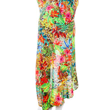 LUSH HORIZONS - Ruffled High-lo Slit Skirt