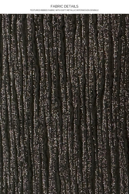 VIBRAS - Seamless Triangle Top & Seamless Wavy Ruched Back Brazilian Tie Side Bottom • Black