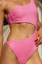 BRILLA - One Shoulder Asymmetrical Bodysuit • Pink