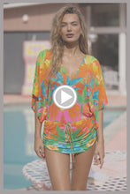 PALM BREEZE - Cabana V Neck Dress • Multicolor