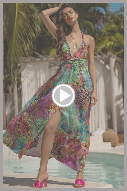 MIAMI MYSTIQUE - Convertible Maxi Dress • Multicolor