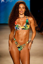 LOVE BY THE SUN - Wide Strap Ring Underwire Top & Ring Strappy Ruched Back Bottom • Multicolor Runway