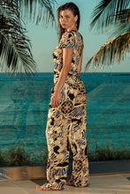 GODDESS VIBES - V Neck T Shirt & Elastic Waistband Pant • Multicolor