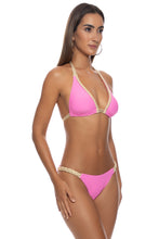 SAIL ON - Braided Triangle Halter Top & Braided Full Bottom • Pink