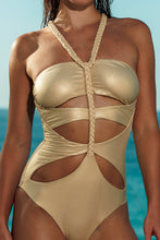 SAIL ON - Braided Cut Out One Piece • Gold Rush