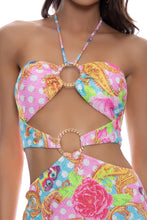 SHE'S CUTE - Double Loop Bandeau Long Dress • Multicolor