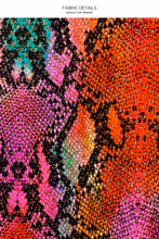 ELECTRIC SKIN - Triangle Halter Top & Seamless Full Ruched Back Bottom • Multicolor