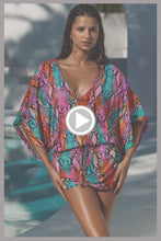 ELECTRIC SKIN - Cabana V Neck Dress • Multicolor