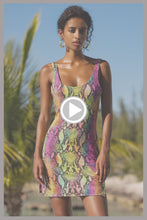 ELECTRIC SKIN - Tank Dress • Multi Neon