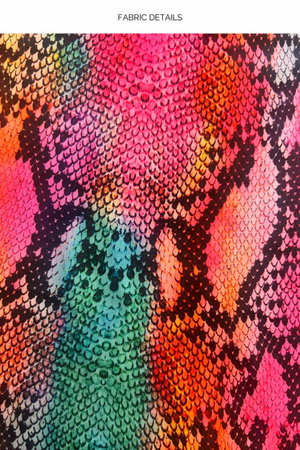 ELECTRIC SKIN - Cropped Tie Shirt & Skort • Multicolor