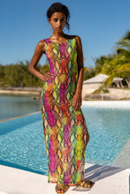 ELECTRIC SKIN - Maxi Tank Dress • Multi Neon