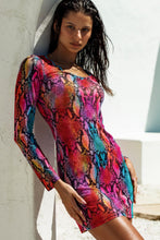 ELECTRIC SKIN - Long Sleeve Mini Dress • Multicolor