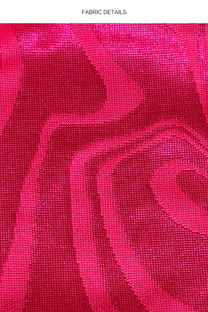 CANDY COATED - Ring Triangle Halter Top & Seamless Full Ruched Back Bottom • Pink Sugar