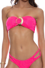 CANDY COATED - Bandeau Buckle Top & Side Cut Out Rings Moderate Bottom • Pink Sugar