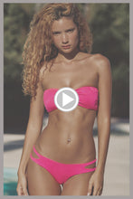 CANDY COATED - Bandeau Buckle Top & Side Cut Out Rings Moderate Bottom • Pink Sugar