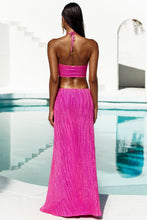 WAVE CHASER - Double Loop Bandeau Long Dress • Fuchsia