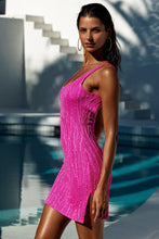WAVE CHASER - Bodycon Tank Mini Dress • Fuchsia