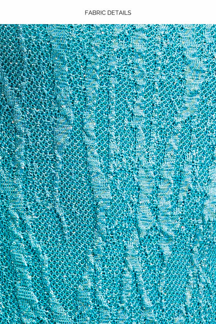 WAVE CHASER - Double Loop Bralette & Strappy Loop Brazilian Scrunch Bottom • Aqua