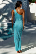 WAVE CHASER - Asymmetrical Cut Out Maxi Dress • Aqua