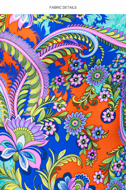 IN THE GROOVE - Short Sleeve Collared Blouse & Elastic Waistband Short • Multicolor