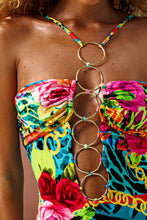 WILD BLOOMS - Halter Ring Long Dress • Multicolor