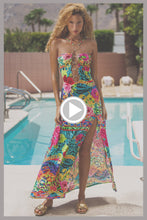 WILD BLOOMS - Halter Ring Long Dress • Multicolor