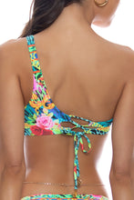 WILD BLOOMS - Asymmetric Ring Chain Cut Out Top & Ring Brazilian Bottom • Multicolor