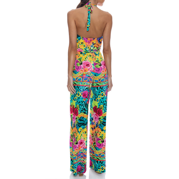 WILD BLOOMS - Halter Jumpsuit