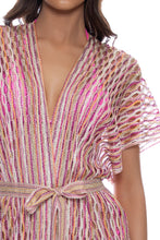 SUNRISE FEELS - Short Caftan • Multi Pink Coral