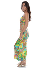 SUN STONES - One Shoulder Top & Adjustable Shirred Maxi Skirt  • Multicolor