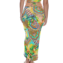 SUN STONES - Adjustable Shirred Maxi Skirt