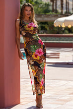 VISIONS OF PARADISE - Maxi Tank Dress • Multi Black