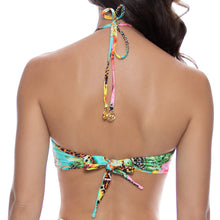 VISIONS OF PARADISE - Chain Drawstring Bandeau Top